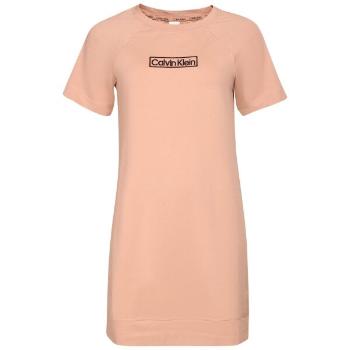 Calvin Klein REIMAGINED HER S/S NIGHTSHIRT Dámská noční košile, lososová, velikost