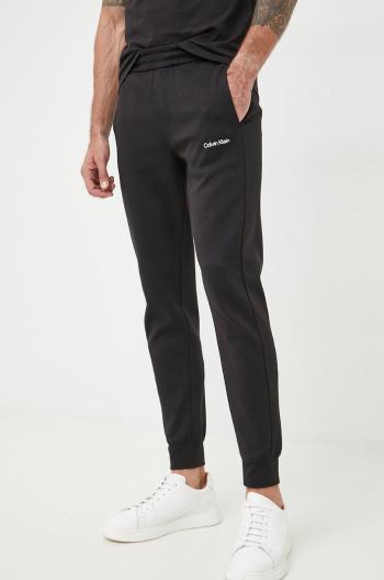 Tepláky Calvin Klein pánské, černá barva, hladké, K10K109940