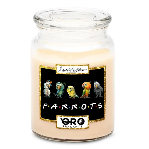 Svíčka Parrots (Vůně svíčky: Vanilka)