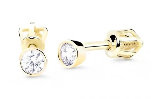 Cutie Jewellery Oblíbené náušnice ze žlutého zlata Z8017-30-10-X-1