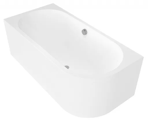 POLYSAN VIVA L MONOLITH asymetrická vana 180x75x60cm, bílá 72099M