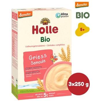 HOLLE BIO krupičná kaše 3× 250 g (7640104952145)