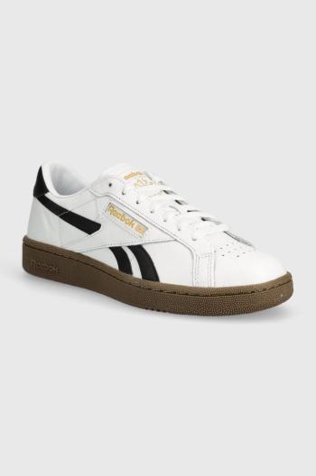 Kožené sneakers boty Reebok Classic Club C bílá barva, 100202325