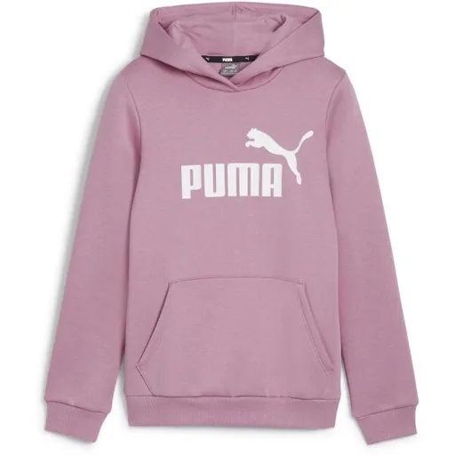 Puma ESSENTIALS LOGO HOODIE FL G Dívčí mikina, růžová, velikost