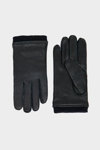 RUKAVICE GANT WOOL LINED LEATHER GLOVES BLACK