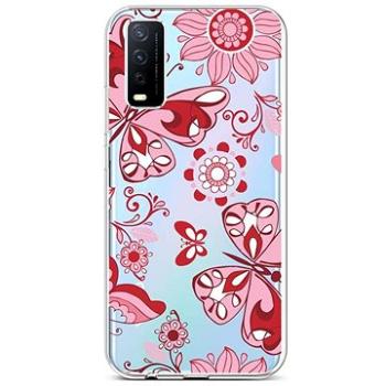 TopQ Vivo Y20s silikon Pink Butterfly 67001 (Sun-67001)