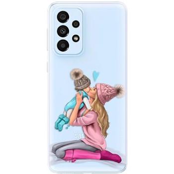 iSaprio Kissing Mom - Blond and Boy pro Samsung Galaxy A33 5G (kmbloboy-TPU3-A33-5G)