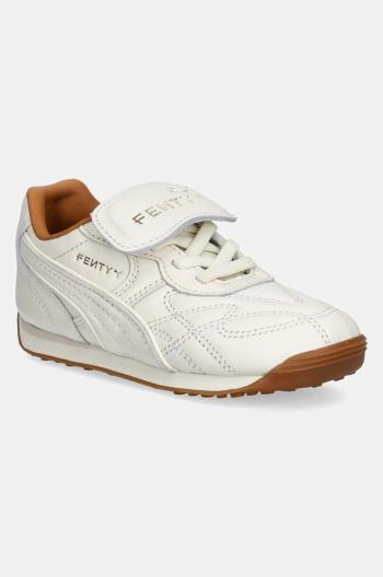 Dětské kožené sneakers boty Puma AVANTI VL FENTY AC INF béžová barva, 308484