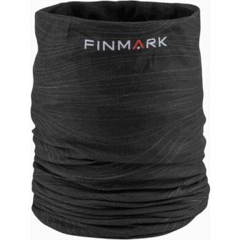 Finmark MULTIFUNCTIONAL SCARF WITH FLEECE Multifunkční šátek, černá, velikost