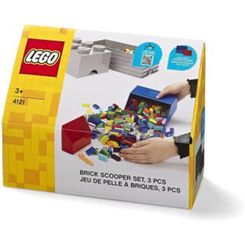 LEGO naběrač na kostičky - červená/modrá, set 2 ks