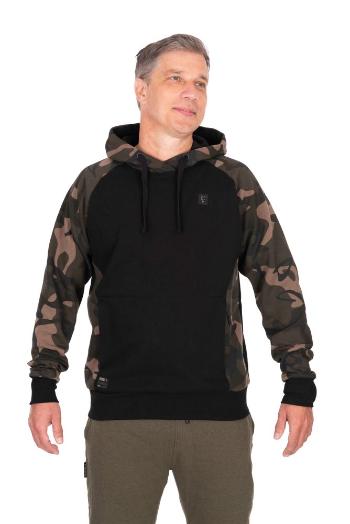 Fox Rybářská Mikina Black/Camo Pullover Premium 310 Hoodie - XXL