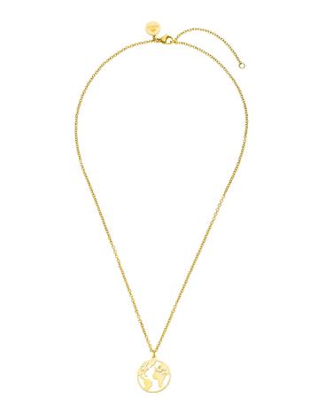 PURELEI Lánc 'World Map '  arany