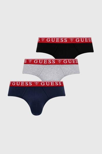 Spodní prádlo Guess 3-pack pánské, šedá barva