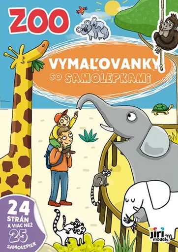 Vymaľovanky so samolepkami  Zoo