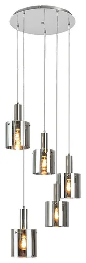 Rabalux závěsné svítidlo Donati E27 5x MAX 60W chromová 5251