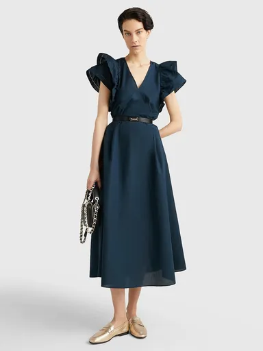 Tommy Hilfiger dámské tmavě modré šaty WW0WW38738 34