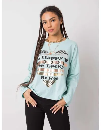 Dámská halenka s dlouhými rukávy MIRIANA mátově zelená