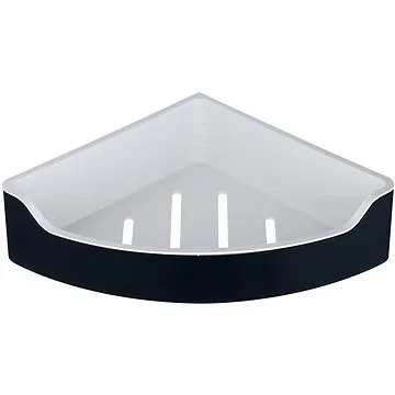 AQUALINE SAMBA rohová police do sprchy, 218x63x218mm, černá                                          (SB209)