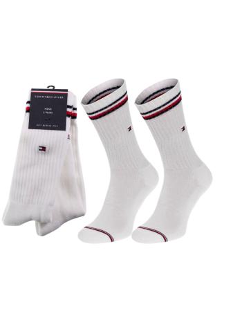 Tommy Hilfiger pánské bílé ponožky 2 pack - 43/46 (300)