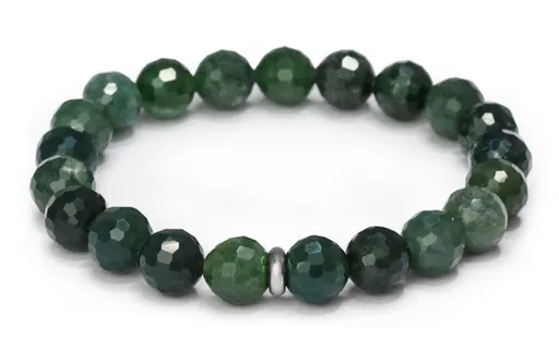 Agato Korálkový náramek z achátu MINK149/17