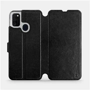 Flipové pouzdro na mobil Samsung Galaxy M21 v provedení  Black&Gray s šedým vnitřkem (5903516245864)