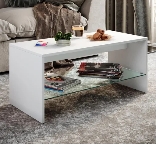 VCM Konferenční stolek Wisal, bílý