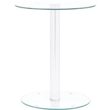 SHUMEE Konferenční stolek průhledný 40 cm tvrzené sklo, 322780 (322780)