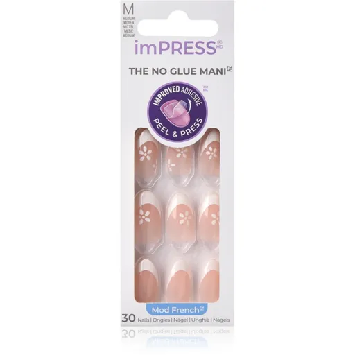 KISS imPRESS The No Glue Mani umělé nehty samolepicí Fearless 30 ks