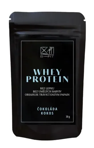 B-Fit Club Whey protein Čokoláda - Kokos 30 g