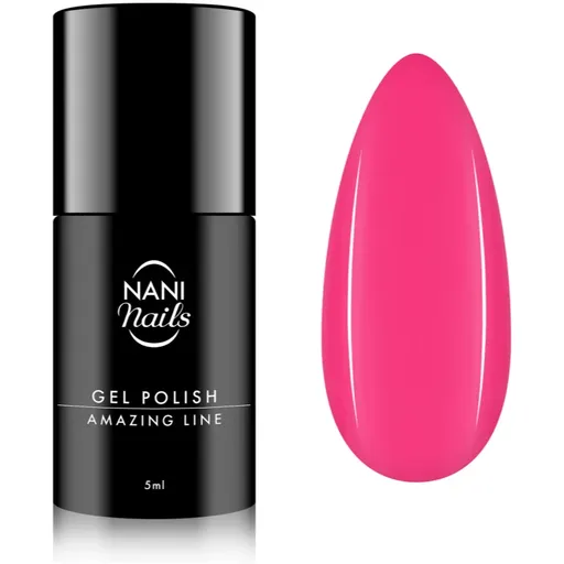 NaniNails NANI Amazing Line gelový lak na nehty odstín Shock Pink 5 ml
