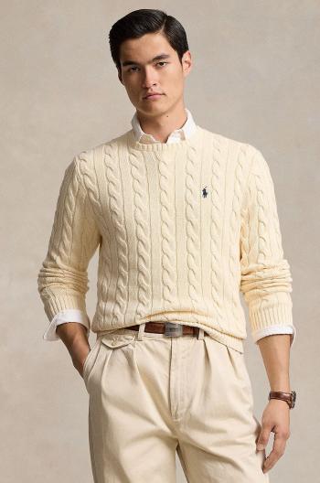 Bavlněný svetr Polo Ralph Lauren béžová barva, 710775885