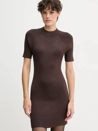Calvin Klein dámské hnědé mini šaty LV047D318GWFM XS