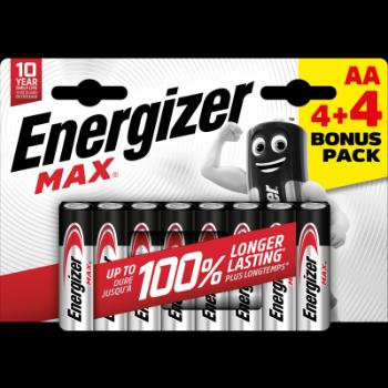 Energizer MAX AA 4+4 zdarma