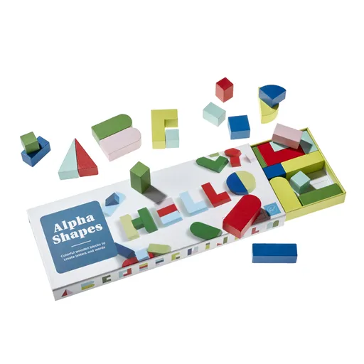 Abeceda - Dřevěné bloky + dárek zdarma