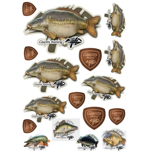 Giants fishing mix nálepek kapr řádkáč 10 ks