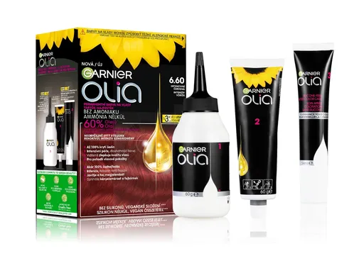 Garnier Olia 6.60 Intenzivní červená permanentní barva na vlasy
