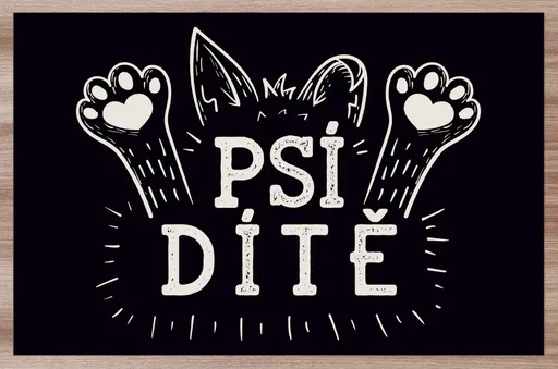 Prostírání Psí dítě black