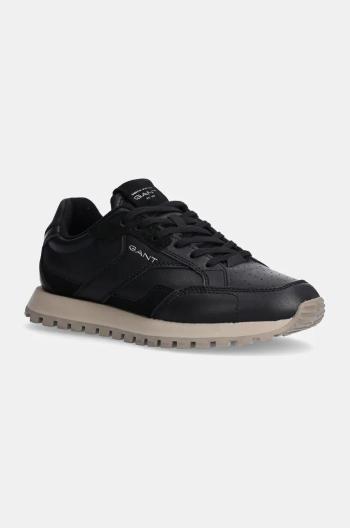 Kožené sneakers boty Gant Lucamm černá barva, 29633636 G00