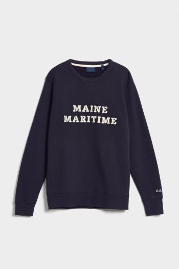 MIKINA GANT D2. MARITIME C-NECK EVENING BLUE