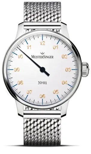 MeisterSinger N°01 AM3301G - Kovový mesh náramek