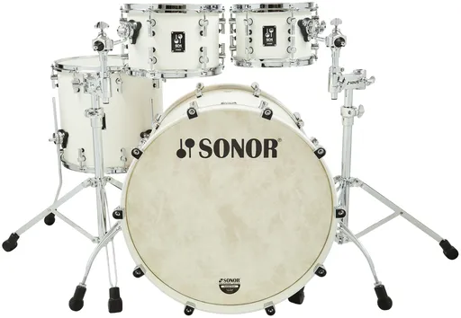 Sonor SQ1 Satin Pure White Birch Drum Set