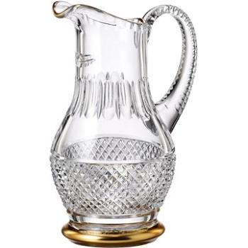 Bohemia Crystal Ručně broušený džbán Felicie Line Gold 1,3l  (8597451256916)