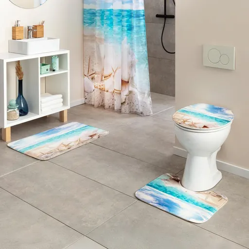 Die moderne Hausfrau Koupelnový set Pláž, sada 3 ks