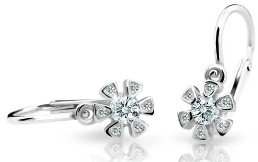 Cutie Diamonds Dětské náušnice z bílého zlata s brilianty DC2156-10-00-X-2