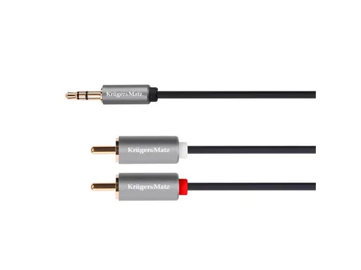 Kabel Jack 3.5mm stereo/2x Cinch 5m KRUGER & MATZ KM1217 Basic
