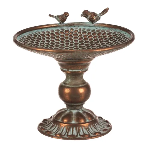 Kovový stojan na aranž nebo pítko Romance, 28 x 28 x 24 cm, barva měděná