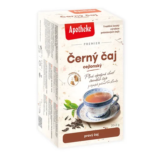 Apotheke Černý čaj cejlonský nálevové sáčky 20x2 g