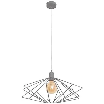 Lustr SATURN 1xE27/60W/230V Šedá (79511)