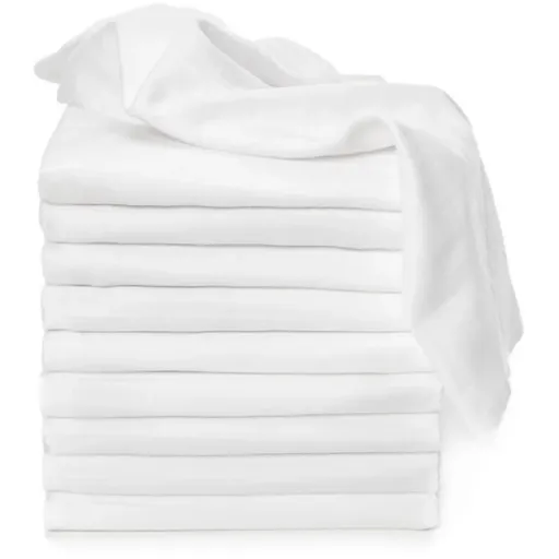 T-TOMI TETRA Cloth Diapers HIGH QUALITY White látkové pleny White 70x70 cm 10 ks