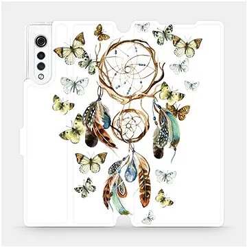 Flipové pouzdro na mobil LG Velvet - M001P Lapač a motýlci (5903516301591)